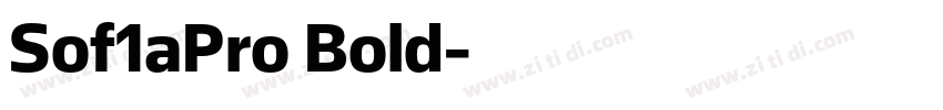 Sof1aPro Bold字体转换